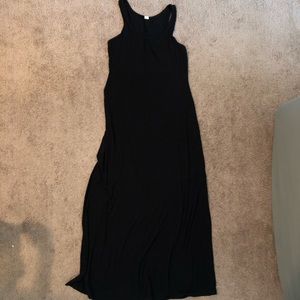 Black maxi dress